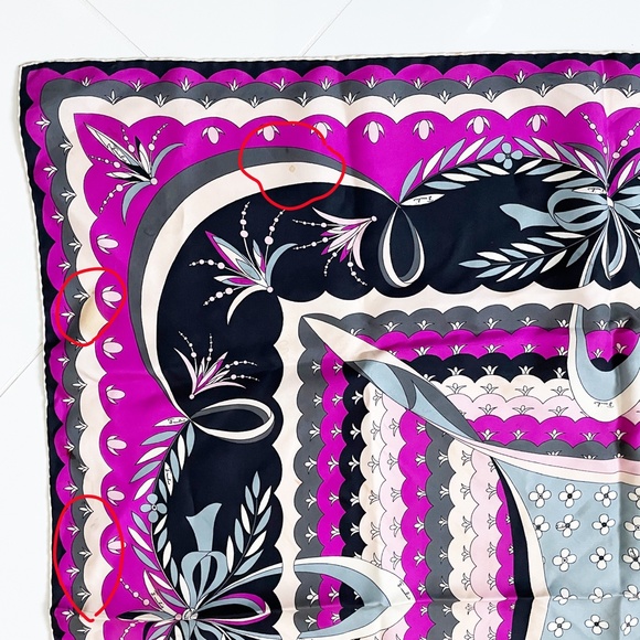 Vintage Emilio Pucci Scarf Silk Shawl Bold Abstract Print 34in Rare Daytons - Picture 5 of 16